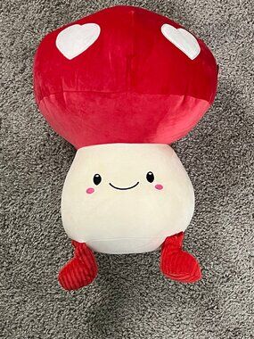 NWT Squishmallows 14in Mushroom with Hearts